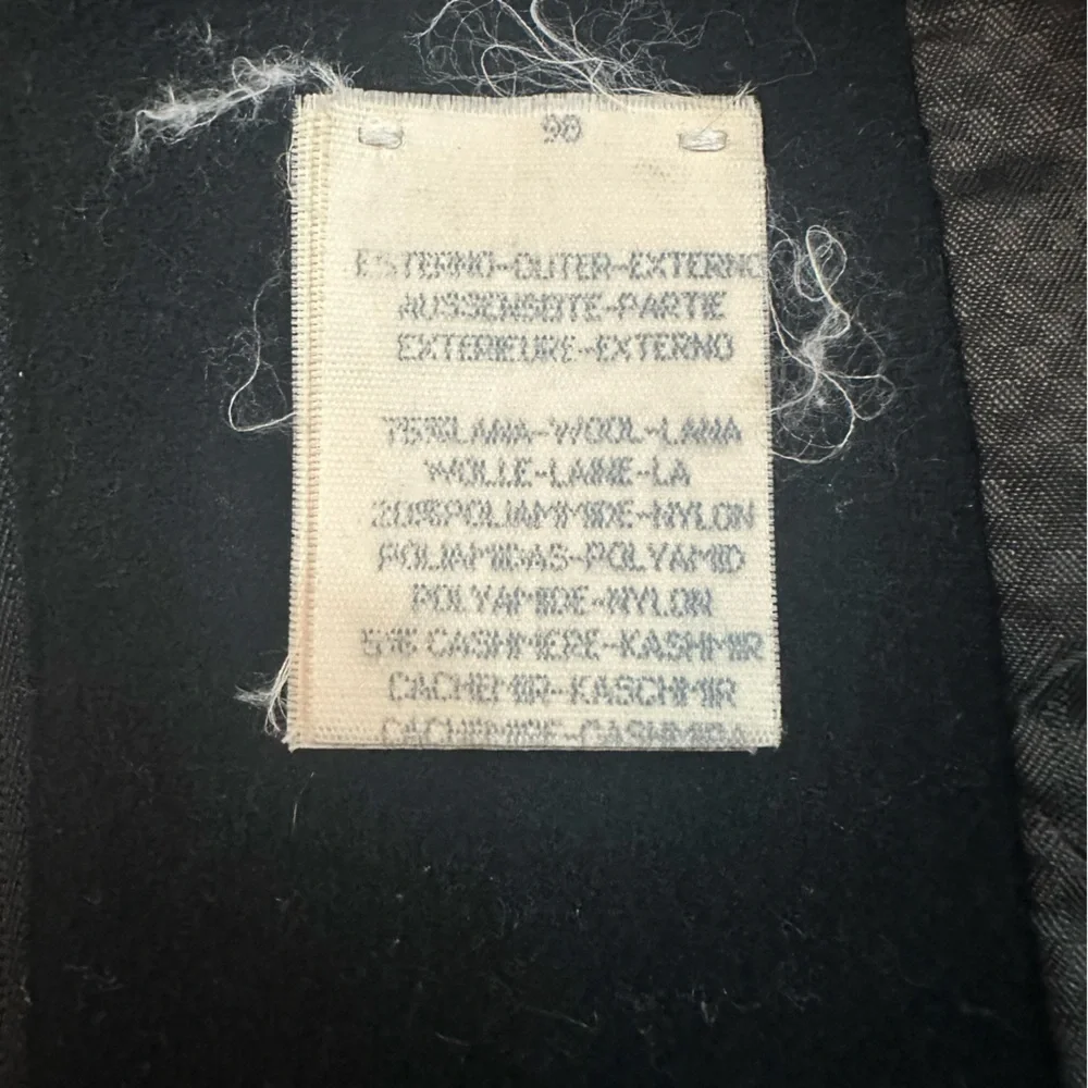 Ermenegildo Zegna Black Pea Coat